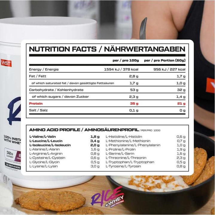 Actual product image Vast Rice+Whey (2 pcs., 900 g)