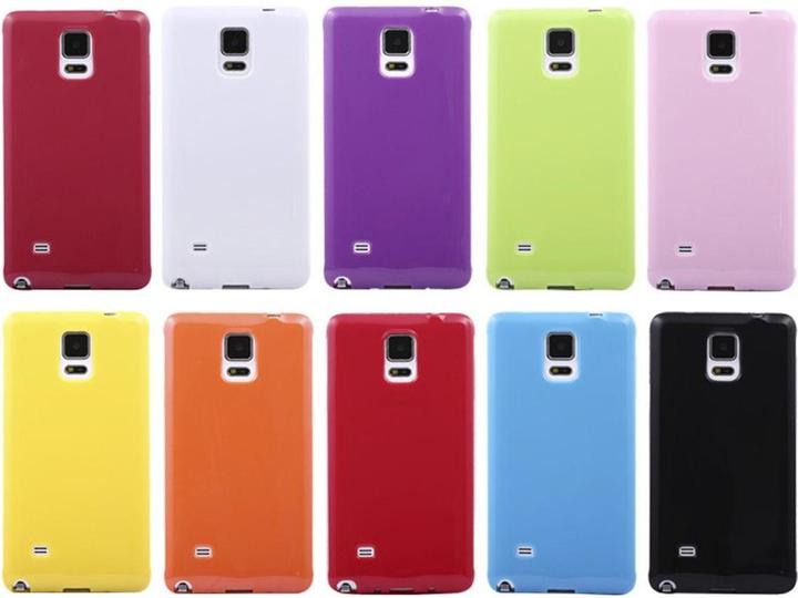 Produktbild König Design Schutzhülle TPU Case für Handy Samsung Galaxy Note 4 SM N910 Lila / Violett (Samsung Galaxy Note 4)