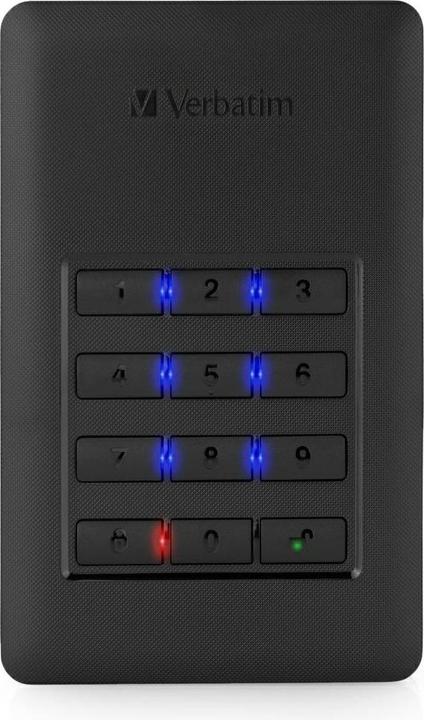 Immagine prodotto Verbatim unità HDD esterna USB 3.1 Secure (1 TB)