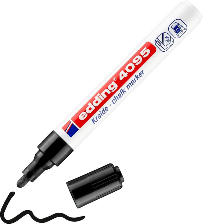 Actual product image Edding Window Marker 4095 (Black, 3 mm, 10 x)
