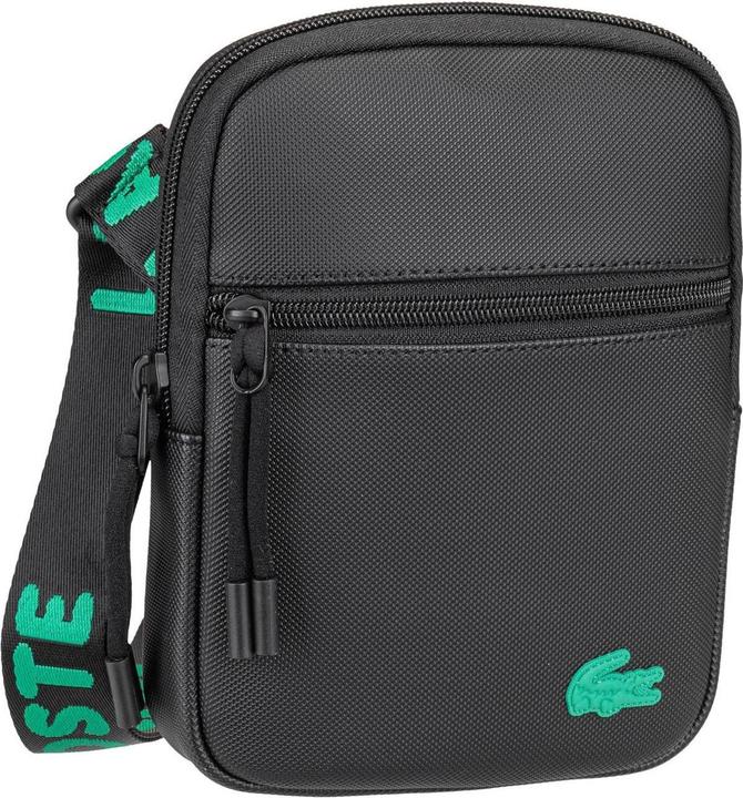 Produktbild Lacoste Small LCST Slimline Piqué Tasche - Schwarz