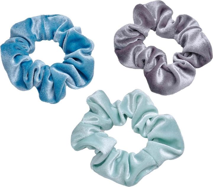 Trisa Body Mind and Soul Scrunchie Yoga Samt Blau (Haargummi)