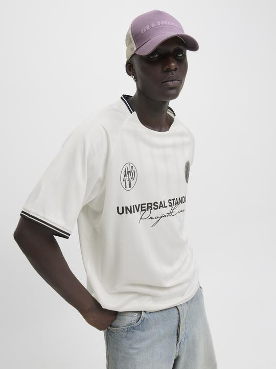 Actual product image Jack & Jones Jcocover Retro Football Tee Ss Ln (M)