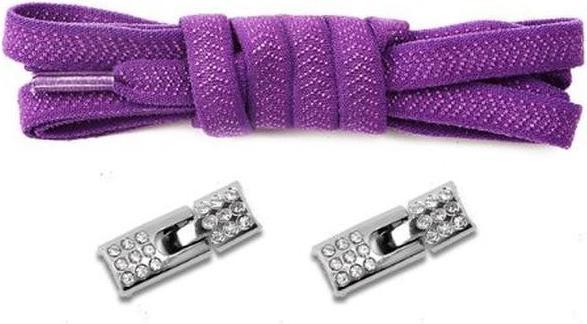 Actual product image MU Classic Elastic Bling Series 1 Pair Elastic Shoelaces without Tying