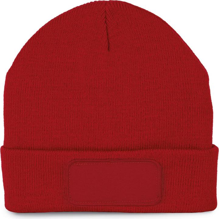 Actual product image K-up Recycled beanie with patch and thinsulate lining