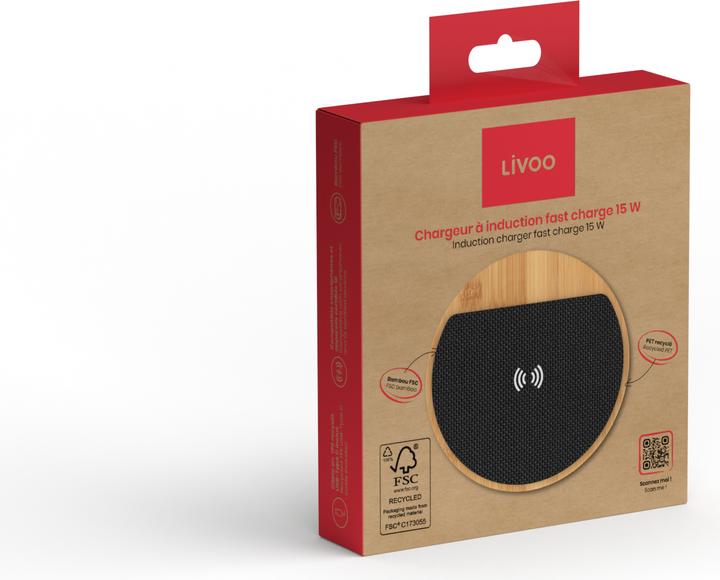 Image du produit Livoo Chargeur à induction fast charge 15 W (15 W)