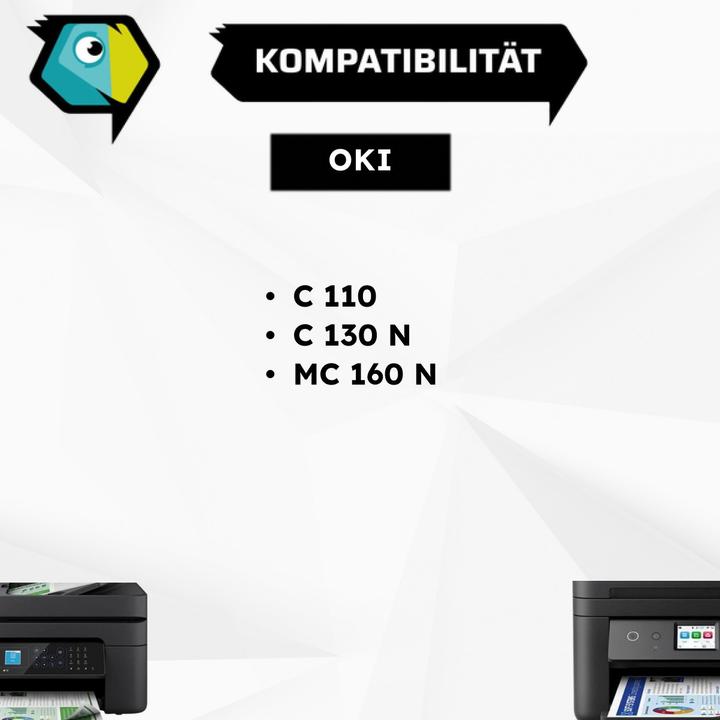 Actual product image Inkadoo Toner compatible with OKI 44250723 / C110 toner, cyan Cyan (C)