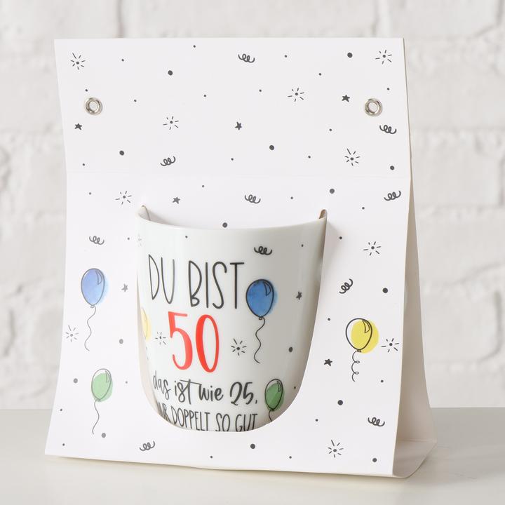 Produktbild Magni Becher Geburtstag 50 mit Spruch 330ml (330 ml)