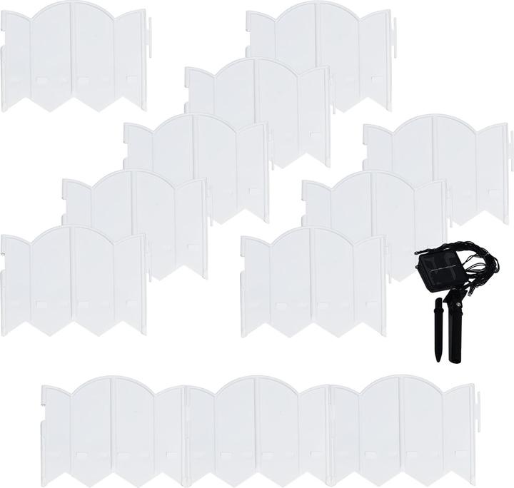 Actual product image HTI-Living Beeteinfassung 1000 cm Zierzaun Cloud mit Beleuchtung (1008 cm)
