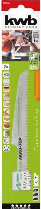 Image du produit kwb 2 lames de scie sabre Akku Top Denture japonaise