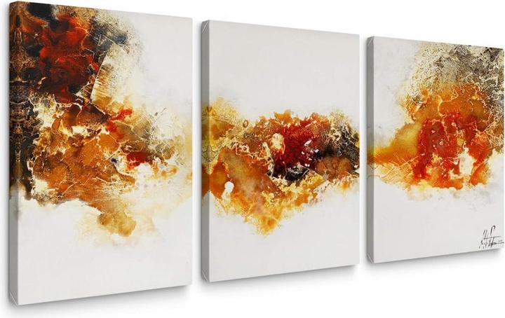 Actual product image Trenddeko Fedrau - Liquid Gold 04 (3 parts) (30 x 45 cm)