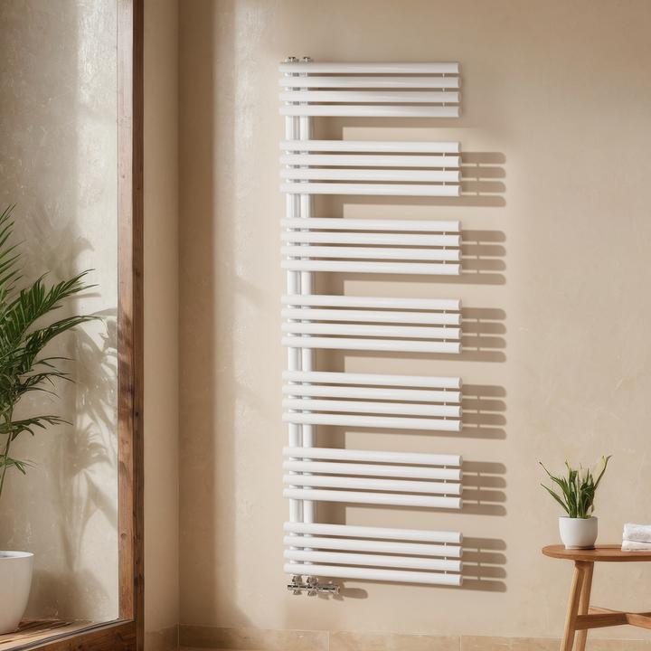 Produktbild Emke Handtuchheizkörper 1660×600mm mit Seitenanschluss, Badheizkörper, Handtuchhalter, Handtuchwärmer in