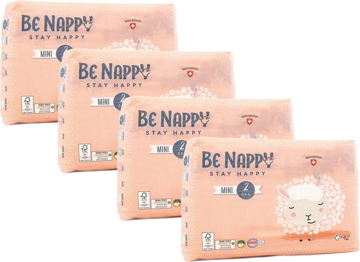 Actual product image Be Nappy Nappy (Size 2, 168 Piece)