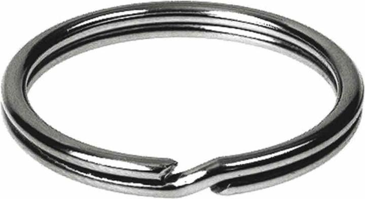 HSI SB Schlüsselringe 25mm Stahl vernickelt, Inhalt: 4 Stück