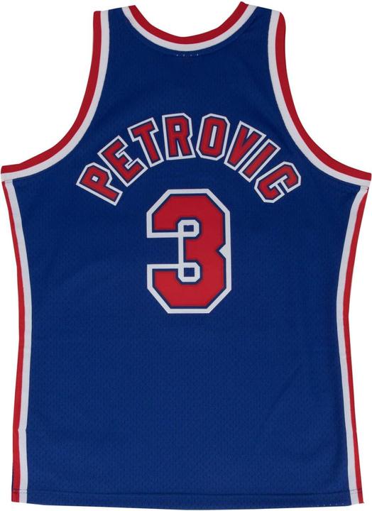 Actual product image Mitchell & Ness Swingman Jersey Brooklyn Nets 199293 Drazen Petrovic (XXL)