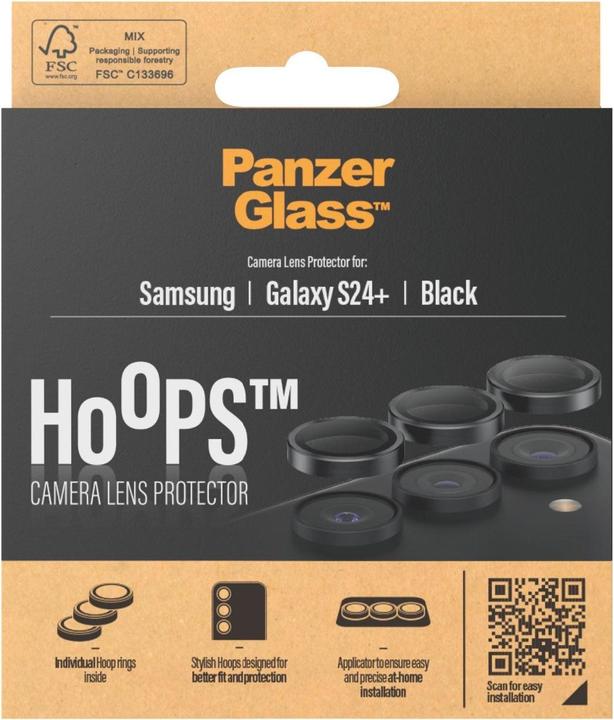 Produktbild PanzerGlass Hoops Camera Lens Protector (1 Stück, Samsung Galaxy S24+)