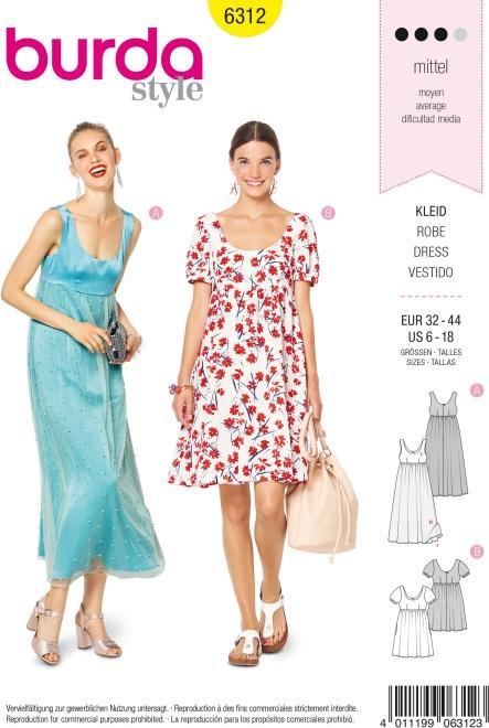 Schnittmuster Kleid