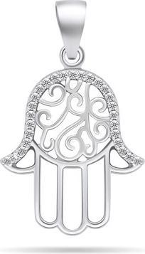 Immagine prodotto Brilio Argento - Ciondolo in argento con zirconi chiari Hamsa PT103W