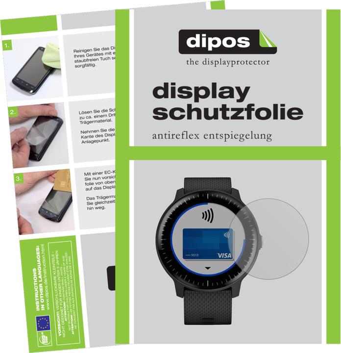 Dipos Displayschutzfolie Antireflex (Vivoactive 3 Music)