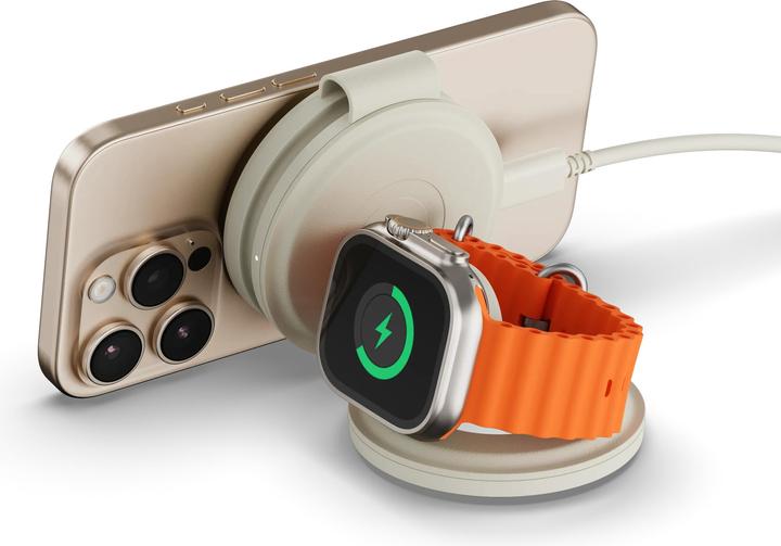 Actual product image Satechi OntheGo 3-in-1 Wireless Charger mit Qi2 (15 W)