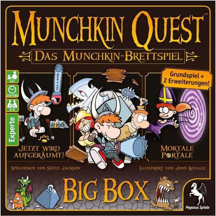 Produktbild Pegasus Munchkin Quest - Brettspiel (Deutsch)