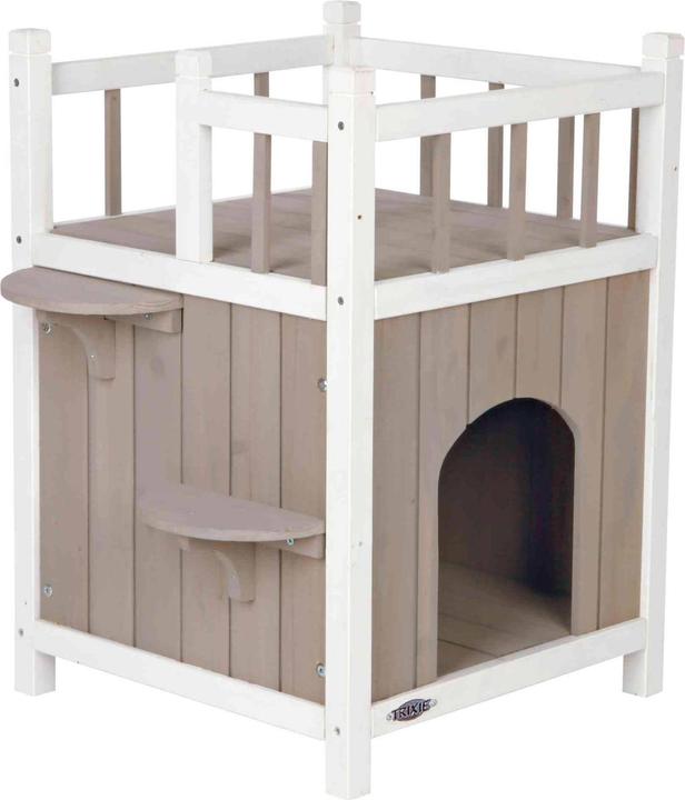 Image du produit Trixie Home avec balcon (45 cm, Gris et blanc)
