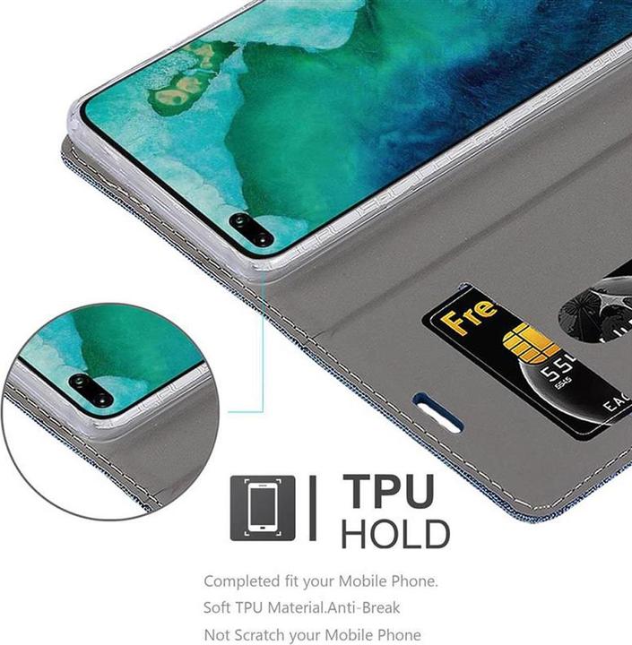 Produktbild Cadorabo Book Jeans Optik Cover (Honor View 30 Pro)
