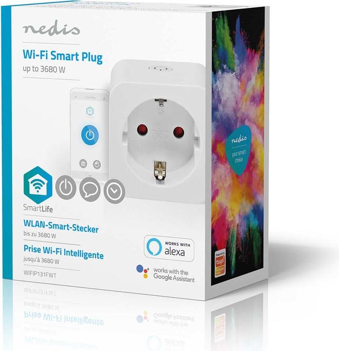 Produktbild Nedis WIFIP131FWT Smartlife Smart Stecker WLAN 1 Stück 3680 W Type F (CEE 7/3) -10-45 °C Android™ /