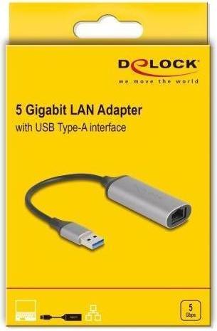 Etichetta energetica Delock USB Typ-A 5 Gigabit LAN Adapter (USB, RJ45 (1x))