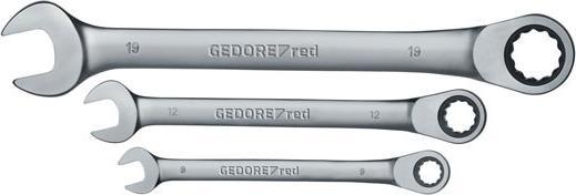 Gedore Red red R07105005 Ringratschenmaulschlüssel Satz SW8-19 mm 5-teilig (19 mm, 8 mm, 7 mm, 29 mm, 10 mm)