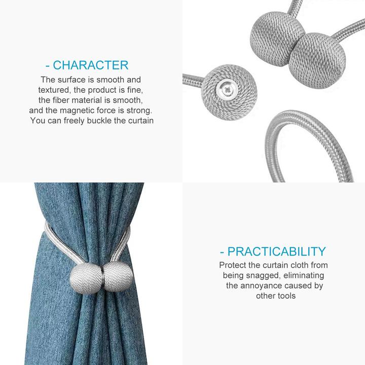 Actual product image Intirilife 2-piece set of tiebacks