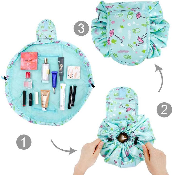 Image du produit Intirilife Trousse de toilette en VERT ROSA FLAMINGO