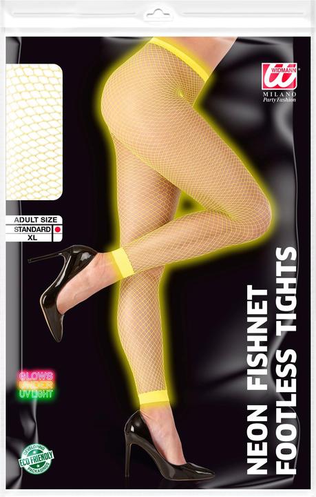 Produktbild Widmann 80er Jahre - Netzleggings Neon gelb