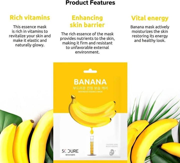 Image du produit 5C Cure Masque à l'essence de banane intense