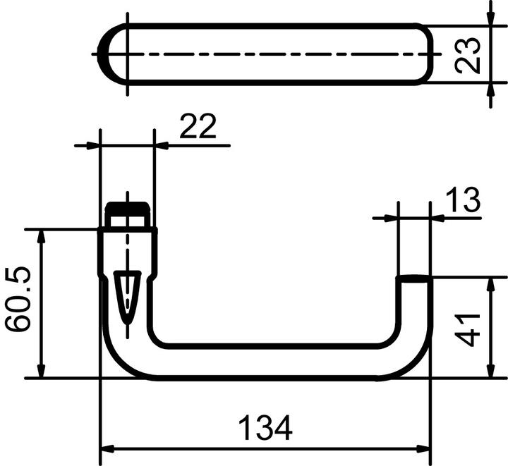 Produktbild Glutz Türdrücker 50040 Merkur (Türgriff)