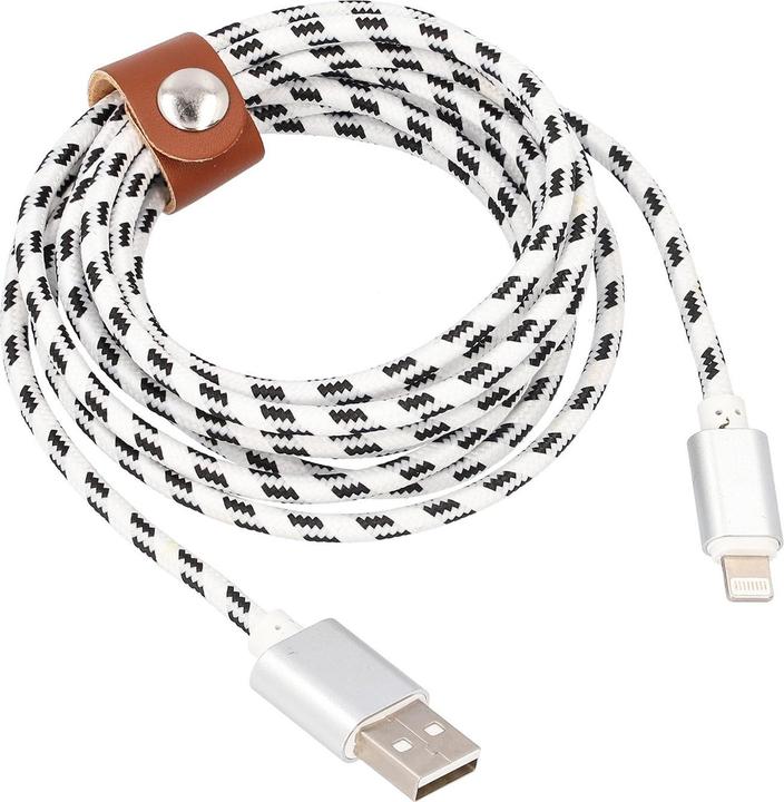 Produktbild JTI Lightning-auf-USB-Ladekabel, gewebt - 2 m (2 m)