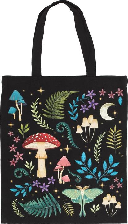 Something Different Dunkler Wald bedruckte Baumwolltasche