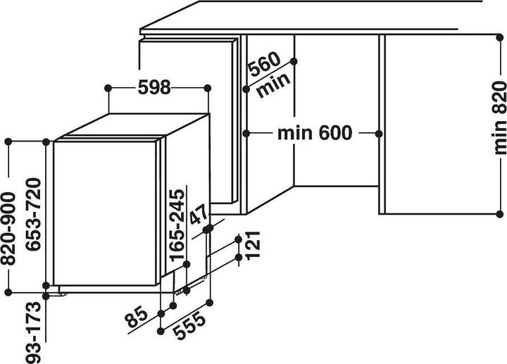 Actual product image Whirlpool Zmywarka WIC 3C26 F