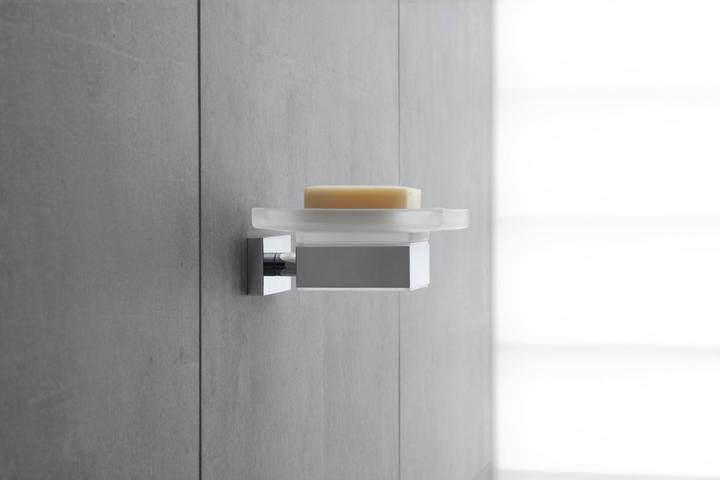 Actual product image Duravit Soap dish KARREE glass matt chrome