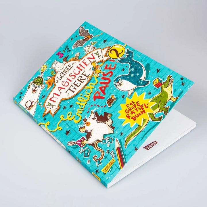 Actual product image Die Schule der magischen Tiere: Endlich Pause! Das grosse Rätselbuch Band 2 (German, Nikki Bush, Christiane Hahn, Nina Dulleck, Margit Auer, 2021)