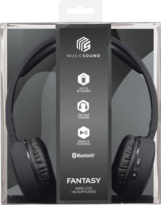 Produktbild Cellularline AQL Over-Ear Bluetooth Kopfhörer MUSIC SOUND (schwarz) (20 h, Kabellos)
