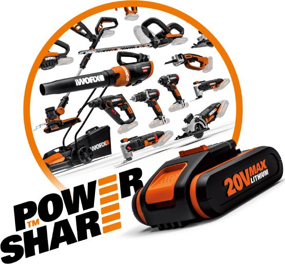 Actual product image Worx WG322E.9 (Battery chain saw)