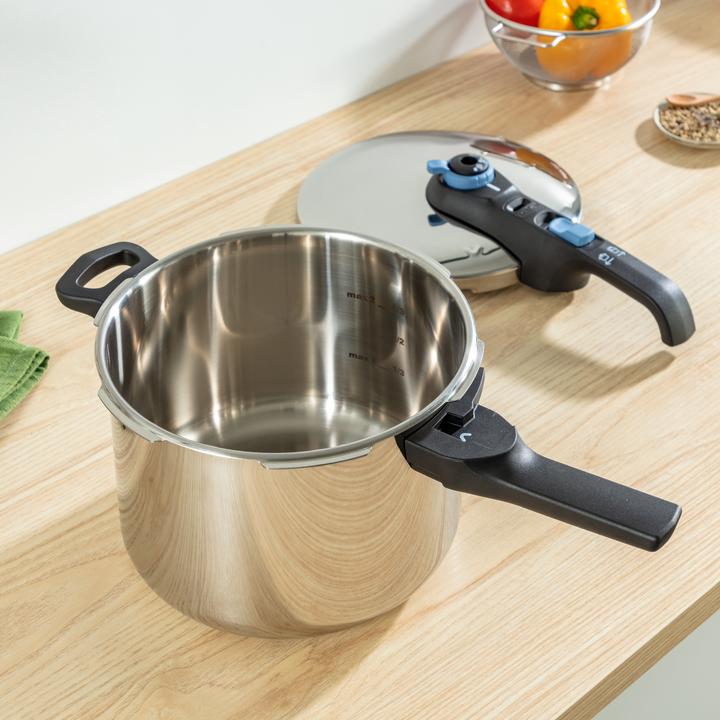 Immagine prodotto Tefal Pentola a pressione trendy da 4 l senza cestello moringa green (Cucina a vapore, Acciaio inossidabile)