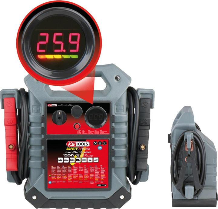 Actual product image KS Tools Energy station booster 12/24 V. 1400 - 700 A (4400 A, 22000 mAh)
