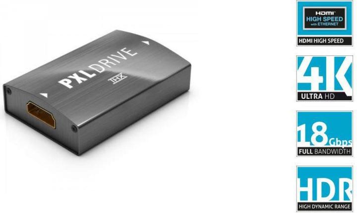 Actual product image Pixelgen PXLDRIVE,Repeater HDMI 18Gbps (HDMI, 25 cm)