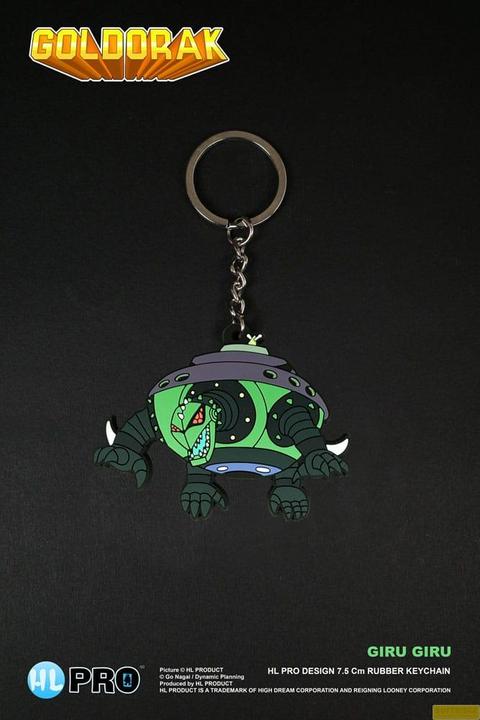 Actual product image High Dream Goldorak porte-clés caoutchouc Giru Giru 7 cm