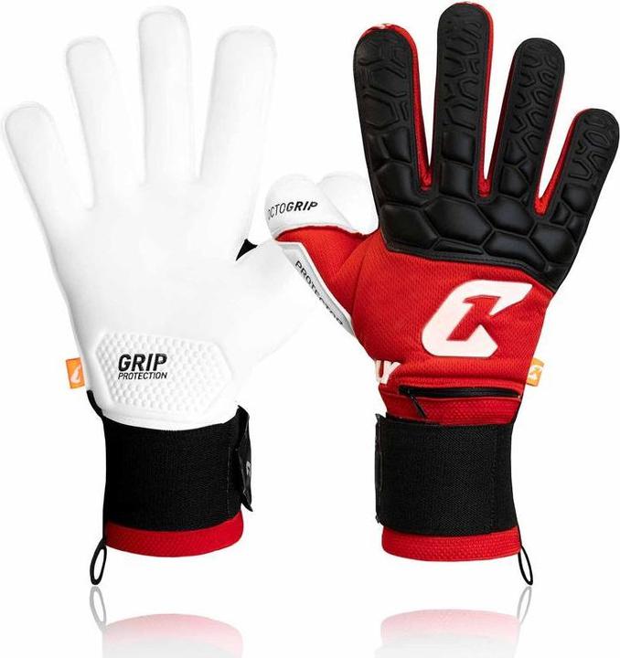 Produktbild Catch & Keep Fussballhandschuhe Fly Protect Gr. 10 Rot Torwart Keeper Goalie Handschuhe (10)