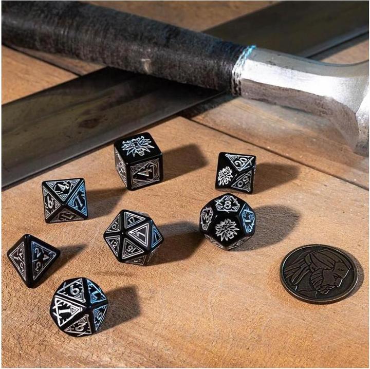Actual product image Q Workshop SWGE37 - Witcher Dice Set: Geralt - The Silver Sword