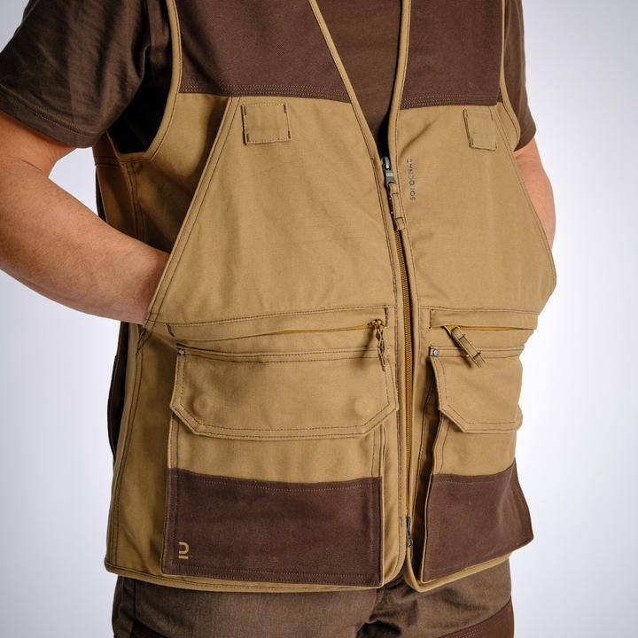 Produktbild Solognac Jagdweste 500 Renfort viele Taschen braun (3XL)