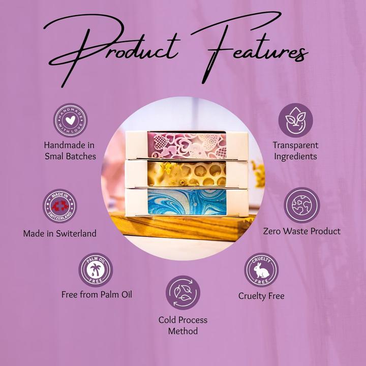 Actual product image Vivi Soaps Honey and Oats Exfoliating Soap (Hard soap)